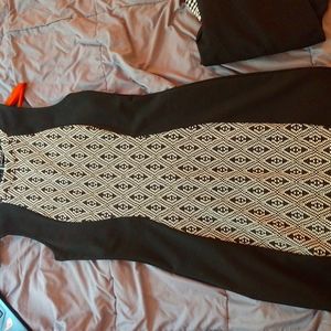 Divided fitted black dress size 10